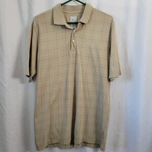 Field Gear Tan Polo Shirt Large Golf Men's Athleisure Traditional Neutral Clean